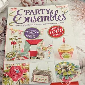 Paper Crafts Party Ensembles Paper-Crafted Party book Pink & Green with cd